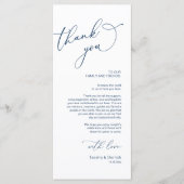 ミニマ結婚リストの場所設定サンキューカード プログラム (正面)