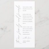 ミニマ結婚リストの場所設定サンキューカード プログラム (正面)