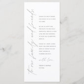 ミニマ結婚リストの場所設定サンキューカード プログラム (正面)
