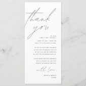 ミニマ結婚リストの場所設定サンキューカード プログラム (正面)