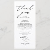 ミニマ結婚リストの場所設定サンキューカード プログラム (正面)