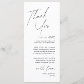 ミニマ結婚リストの場所設定サンキューカード プログラム (正面)