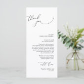 ミニマ結婚リストの場所設定サンキューカード プログラム (スタンド正面)