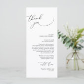 ミニマ結婚リストの場所設定サンキューカード プログラム (スタンド正面)
