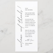 ミニマ結婚リストの場所設定サンキューカード プログラム (正面)