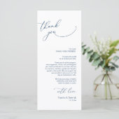 ミニマ結婚リストの場所設定サンキューカード プログラム (スタンド正面)