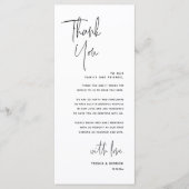 ミニマ結婚リストの場所設定サンキューカード プログラム (正面)