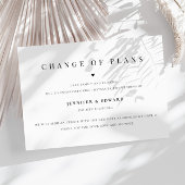 ミニマ結婚リストの延期 招待状