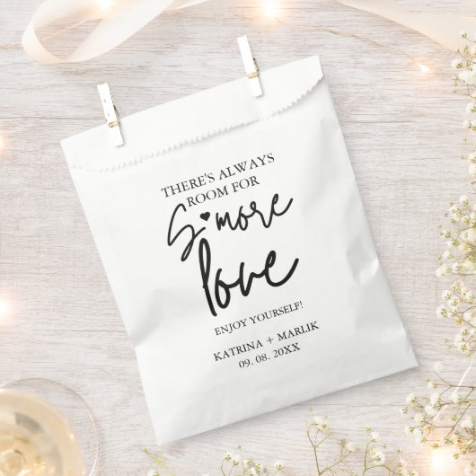 ミニマ結婚リストの愛の駅のサイン フェイバーバッグ (クリップ留めされた状態)