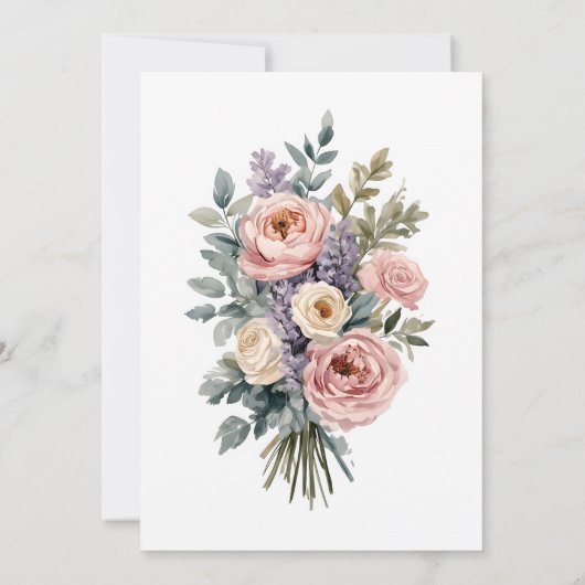 ミニマ結婚リストの感謝してい愛 サンキューカード (裏面)