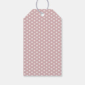 ミニマ結婚リストの感謝白シンプルハート ギフトタグ (裏面)