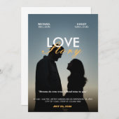 ミニマ結婚リストの映画ポスター写真のラブストーリー 招待状 (正面/裏面)