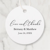 ミニマ結婚リストの書感謝してい道の愛の回り フェイバータグ (正面)