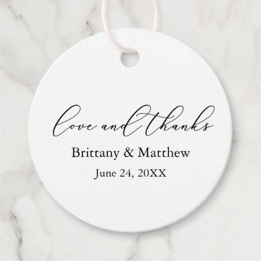 ミニマ結婚リストの書感謝してい道の愛の回り フェイバータグ (正面)