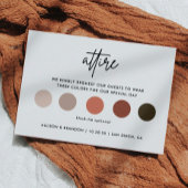 ミニマ結婚リストの服装のコードカード エンクロージャーカード