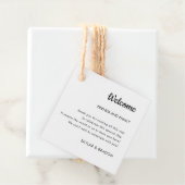 ミニマ結婚リストの歓迎ギフト フェイバータグ (インサイチュ)