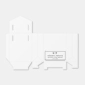 ミニマ結婚リストの歓迎モダン結婚式 フェイバーボックス (折り畳みなし)