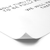 ミニマ結婚リストの無詰め式 ポスター (角)