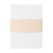 ミニマ結婚リストの白または黒パーソナライズされた 招待状ベリーバンド (裏面例)