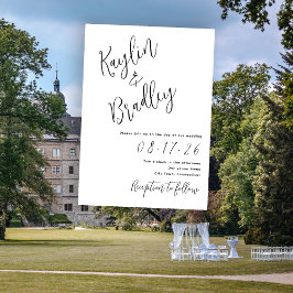 ミニマ結婚リストの白招待状名 招待状