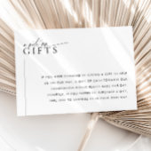 ミニマ結婚リストの贈り物を願うウェルカードLAYLA エンクロージャーカード