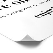 ミニマ結婚リストの開いたバー標識 |おもしろいバー ポスター (角)