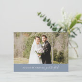 ミニマ結婚リストは常に永遠に青 サンキューカード (スタンド正面)