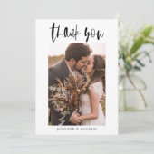 ミニマ結婚リストサンキューカード サンキューカード (スタンド正面)