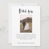 ミニマ結婚リストサンキューカード サンキューカード (裏面)