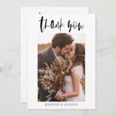 ミニマ結婚リストサンキューカード サンキューカード (正面/裏面)