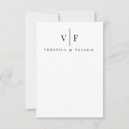 ミニマ結婚リストサンキューカード サンキューカード