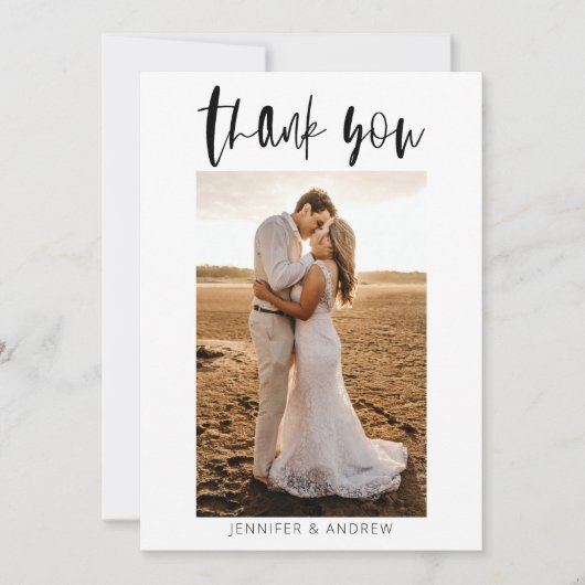 ミニマ結婚リストサンキューカード サンキューカード (正面)