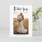 ミニマ結婚リストサンキューカード サンキューカード (スタンド正面)