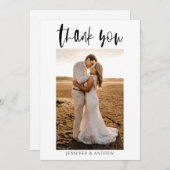 ミニマ結婚リストサンキューカード サンキューカード (正面/裏面)