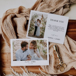 ミニマ結婚リストサンキューカード 招待状