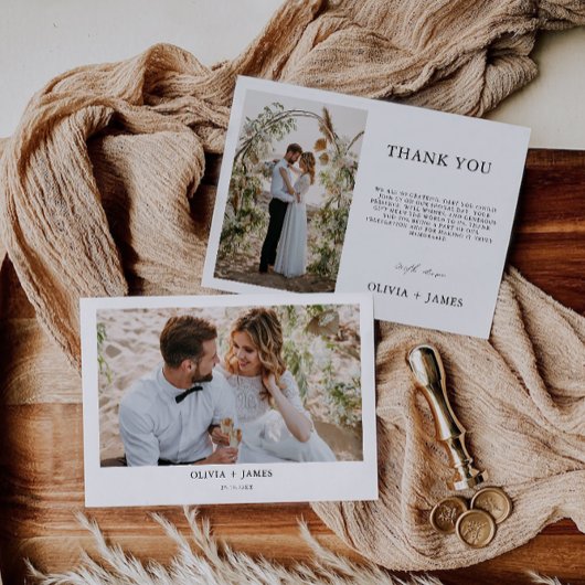 ミニマ結婚リストサンキューカード 招待状