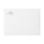 ミニマ結婚リストモダンの書道ゲスト ラップアラウンドラベル (正面)