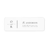 ミニマ結婚リスト差出人住所ラベル ラベル (正面)