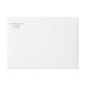 ミニマ結婚リスト差出人住所 ラップアラウンドラベル (正面)