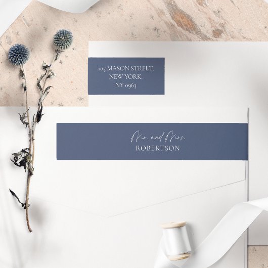 ミニマ結婚リスト差出人住所 ラップアラウンドラベル