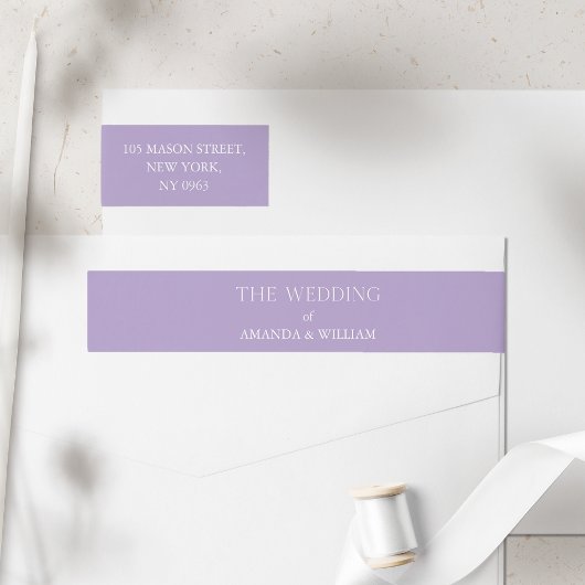 ミニマ結婚リスト差出人住所 ラップアラウンドラベル