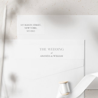 ミニマ結婚リスト差出人住所 ラップアラウンドラベル