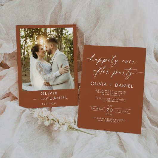 ミニマ結婚リスト式招待状 招待状