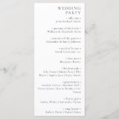 ミニマ結婚リスト式 プログラム (裏面)