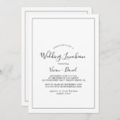 ミニマ結婚リスト昼食会 招待状 (正面/裏面)