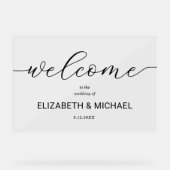 ミニマ結婚リスト歓迎 アクリルサイン (正面)