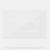 ミニマ結婚リスト歓迎 アクリルサイン (正面)