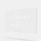 ミニマ結婚リスト歓迎 アクリルサイン (傾斜)