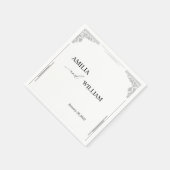 ミニマ結婚リスト紙ナプキンス スタンダードカクテルナプキン (角)