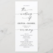 ミニマ結婚リスト結婚式 プログラム (正面)